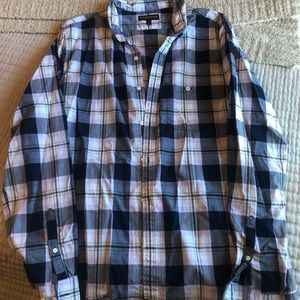 Express Men’s Long Sleeve Button-Up Shirt, Large